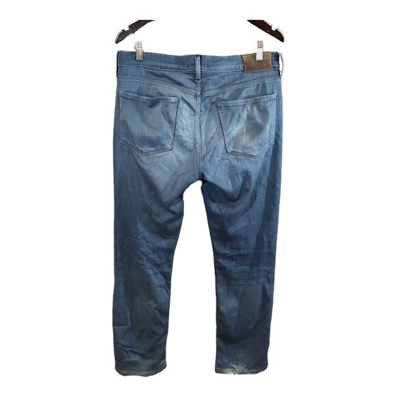 Paige Federal Cellar Wash Slim Straight Mid-Rise Jeans Basic Casual Men's 31 - Picture 4 of 8